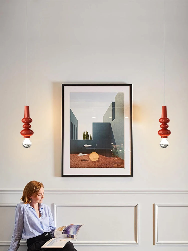 suspension nordique led moderne pour décoration intérieure élégante - vue 5 sur 12