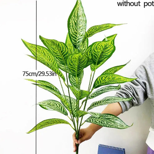 plante artificielle monstera tropicale à feuilles décoratives pour intérieur jardin - vue 7 sur 13