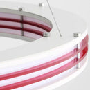 lustre art déco 	 style avec anneau luminaires suspendus fil réglable