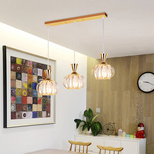 lustre moderne en cristal pour éclairage décoratif élégant - vue 2 sur 18