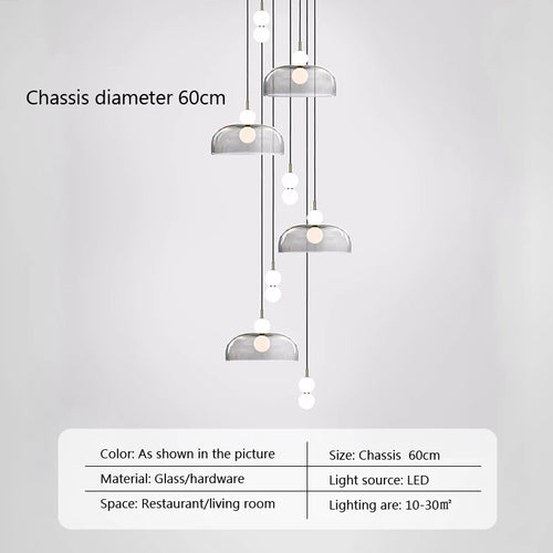 suspension en verre design pour décoration moderne et élégante - vue 16 sur 15