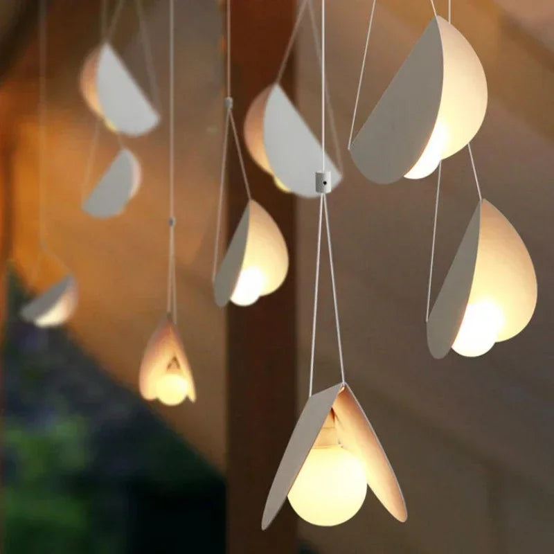 Nordic Designer Minimalist Modern Chandelier Ceiling Suspension Creative Pendant Lamp Hanging Light - vue 2 sur 9