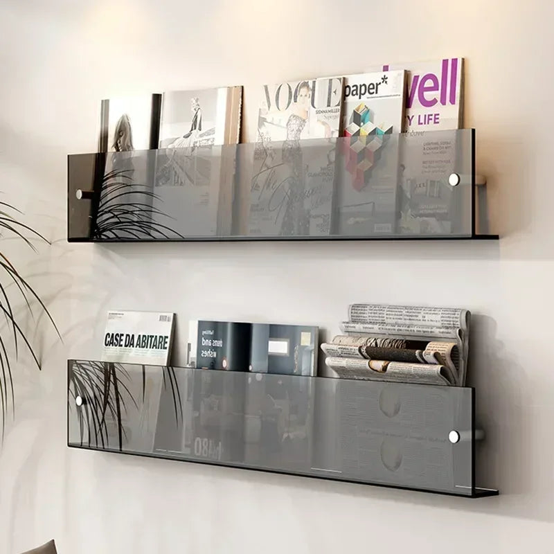 support mural en acrylique transparent pour magazines et livres - vue 8 sur 10