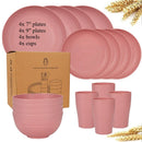 service de table paille de ble incassable biodegradable