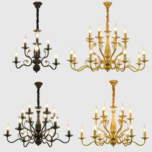 lustre rétro en tissu pour décoration intérieure campagne - vue 3 sur 18