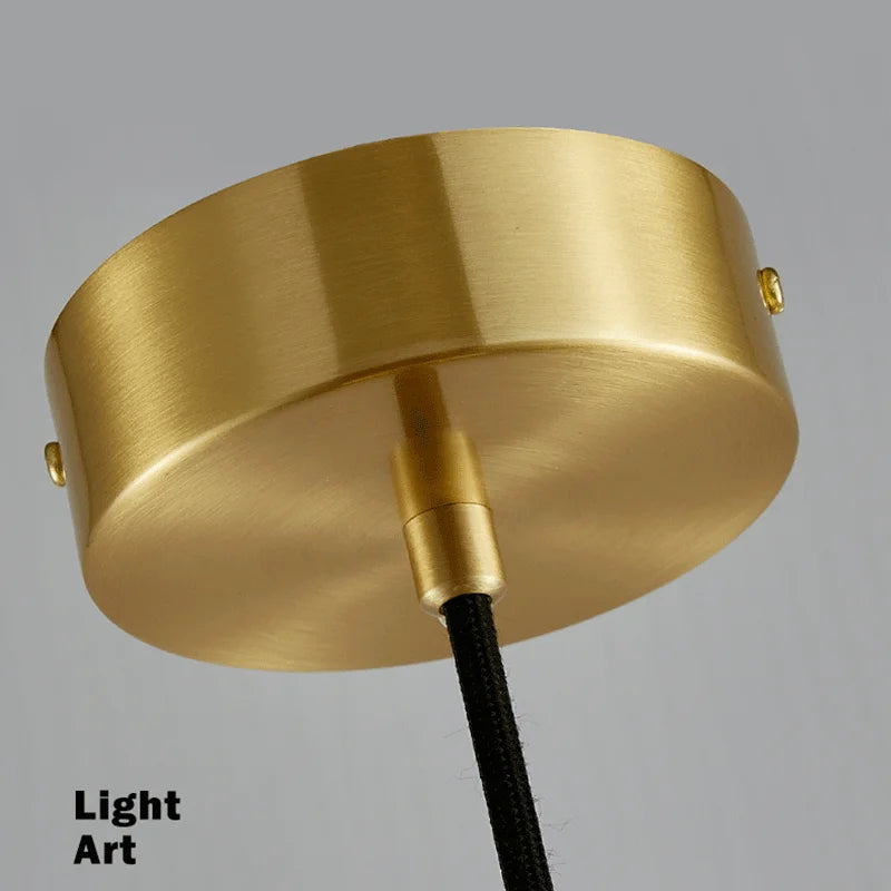 suspension en albâtre et cuivre pour décoration élégante
