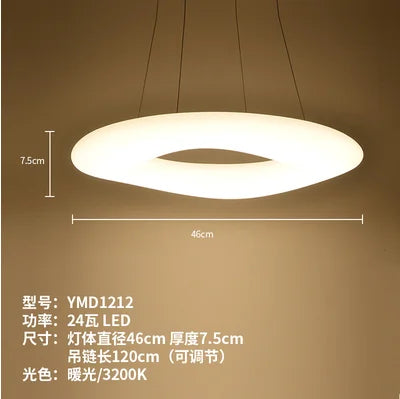 suspension moderne à led pour éclairage intérieur design - vue 7 sur 10