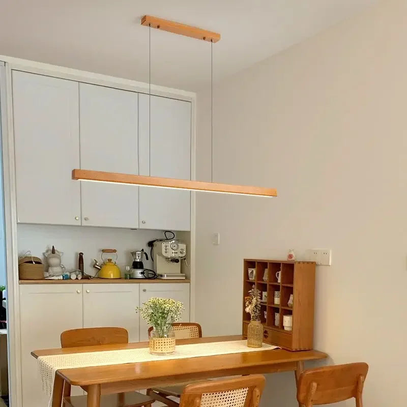 Lustre nordique Simple en bois massif