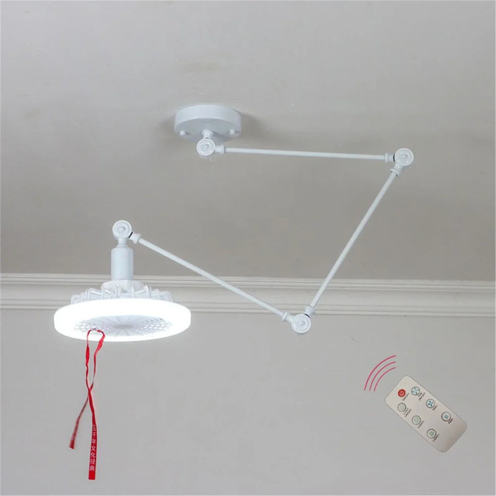 suspension led créative avec télécommande et ventilateur multifonction - vue 4 sur 6