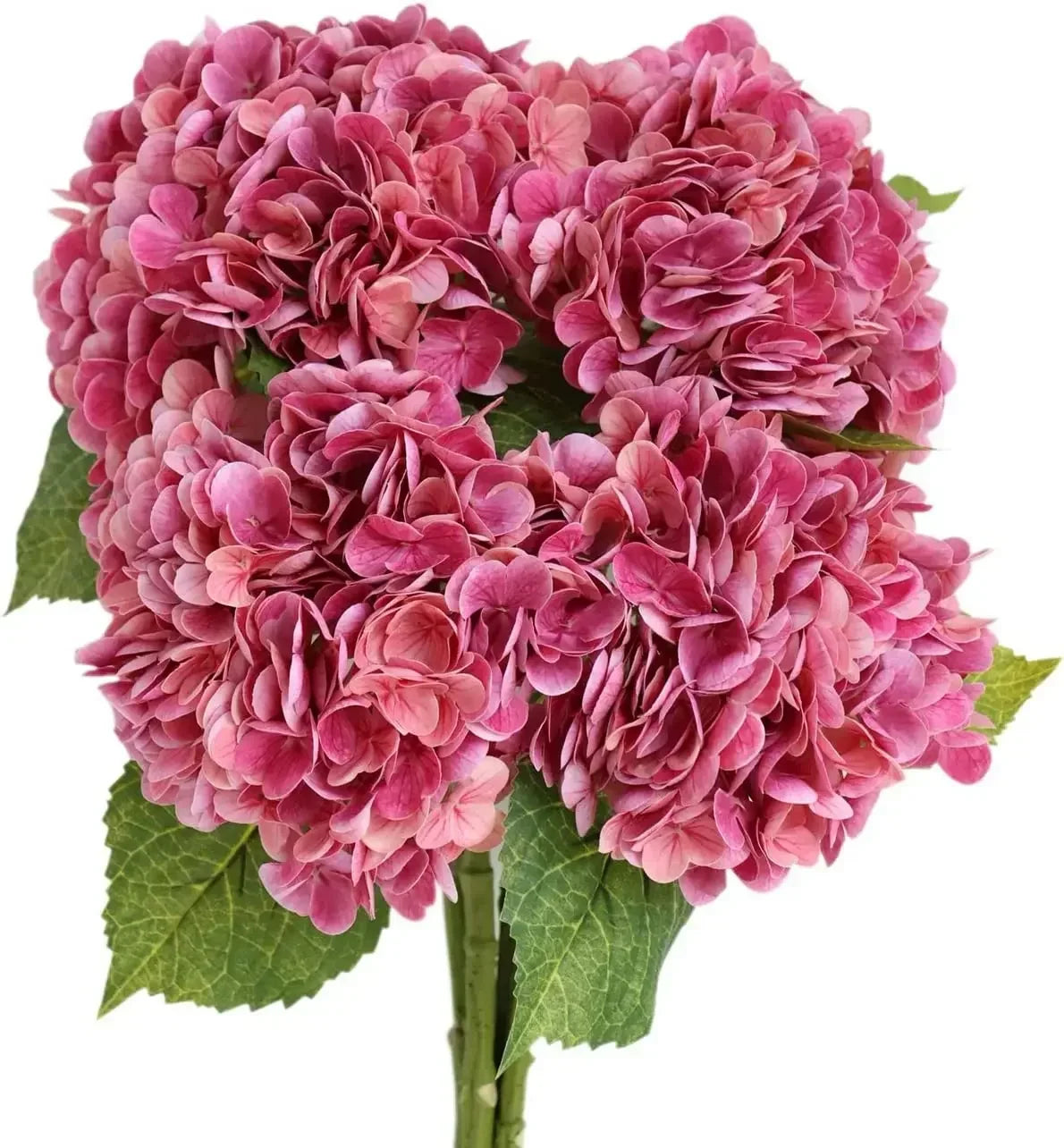lot de 4 fleurs artificielles d'hortensia réalistes pour décoration et mariage