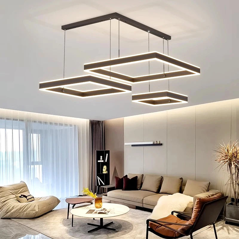 suspension moderne led pour éclairage intérieur