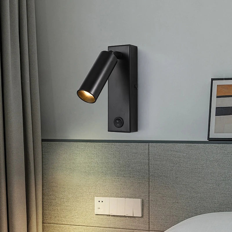 Led 3W applique avec interrupteur noir et blanc Bronze créatif avec USB applique avec pour chambre chevet