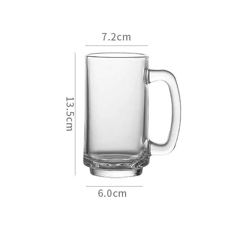 Verre à bière avec anse style chope classique - vue 7 sur 7