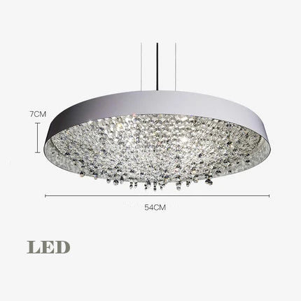 lustre en cristal moderne noir et blanc pour décoration intérieure - vue 8 sur 12