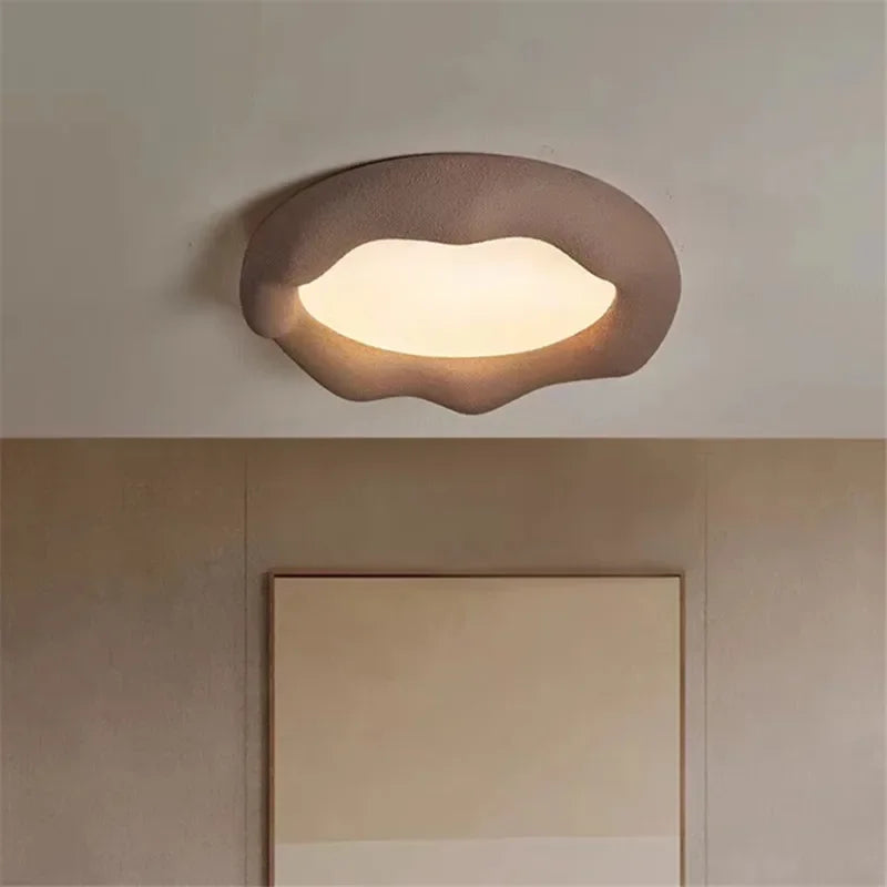 plafonnier nuage style wabi sabi minimaliste pour éclairage doux - vue 3 sur 12