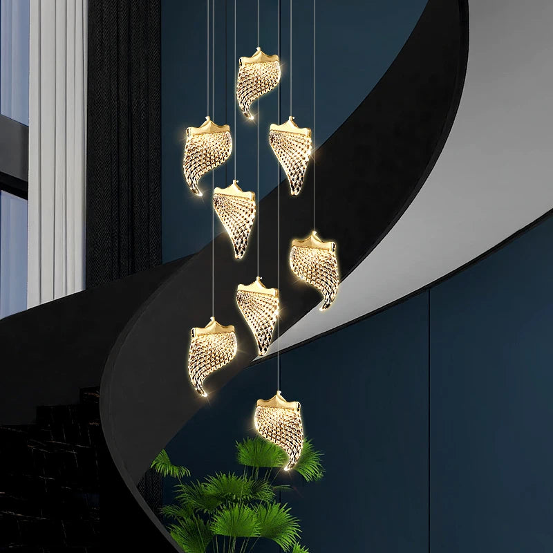 lustre led suspendu pour éclairage moderne intérieur - vue 3 sur 14