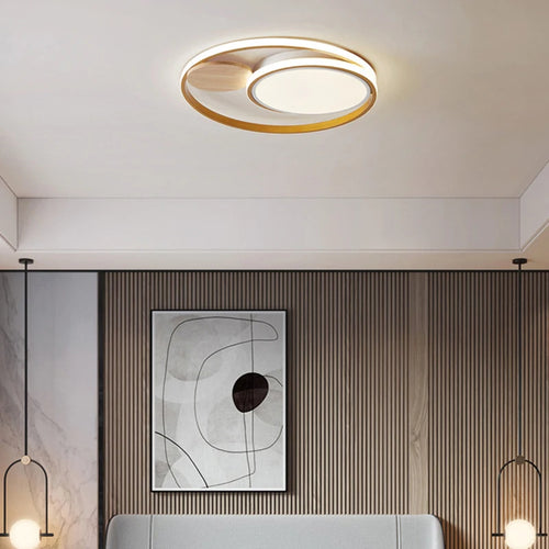 plafonnier led nordique simple créatif 2 styles atmosphère chaude - vue 4 sur 8