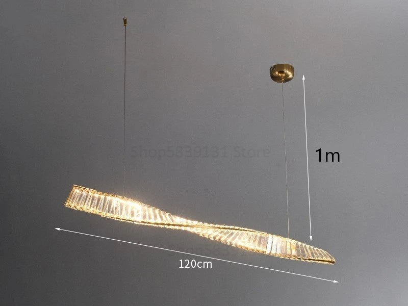 suspension en cristal moderne pour intérieur art déco minimaliste - vue 9 sur 12