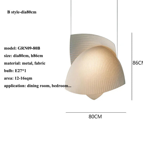 suspension en tissu nordique wabi sabi pour décoration intérieure élégante - vue 10 sur 10
