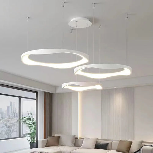Lustre design ronds nordiques modernes à LED