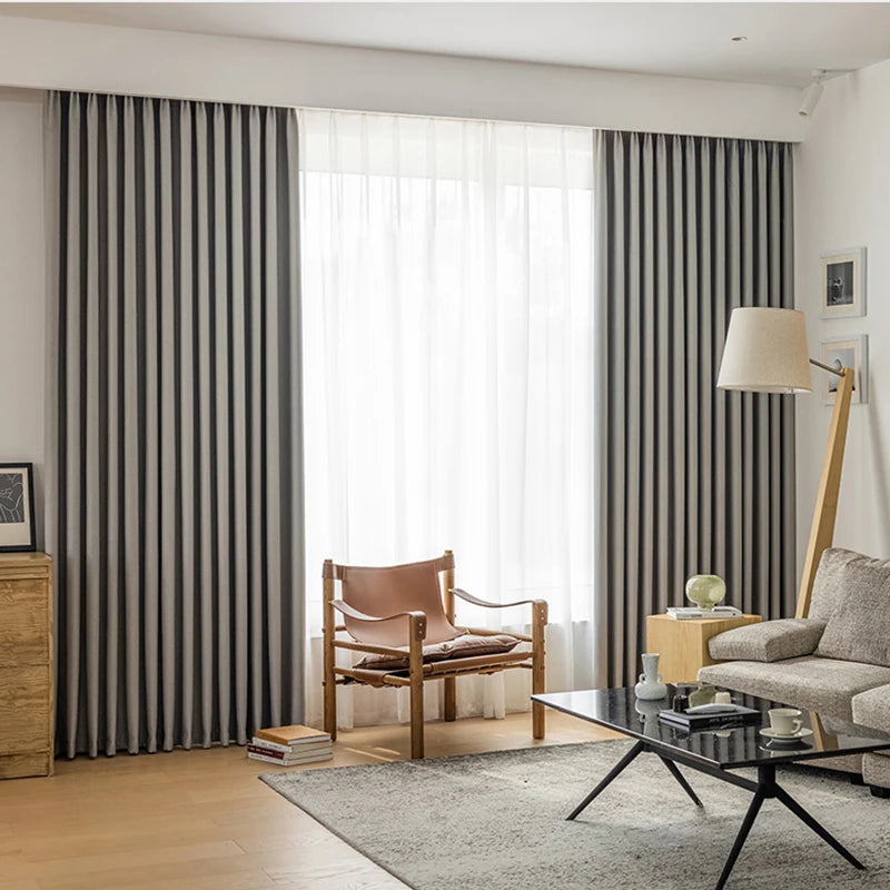 Rideau occultant moderne épais pour salon chambre - vue 5 sur 14