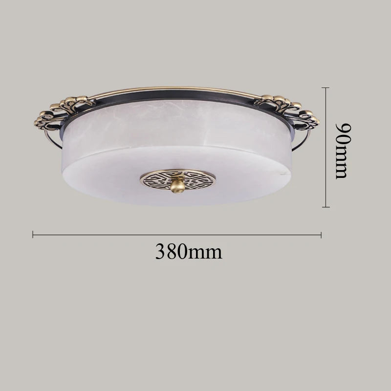 plafonnier led luxe marbre circulaire pour grand ménage