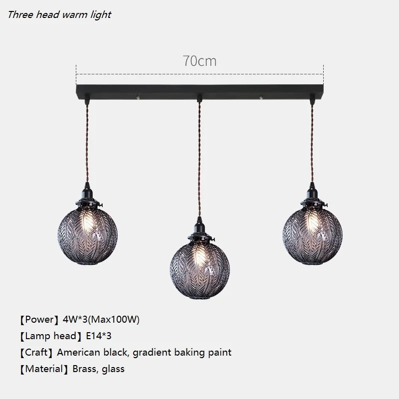 suspension en verre design moderne style loft nordique décoratif - vue 8 sur 10