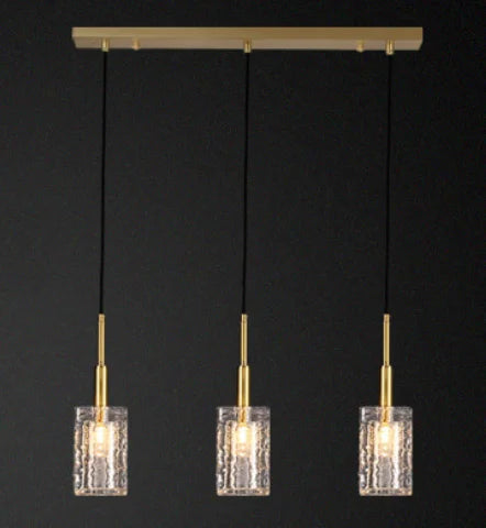lustre en cristal doré design pour intérieur élégant et moderne - vue 11 sur 11