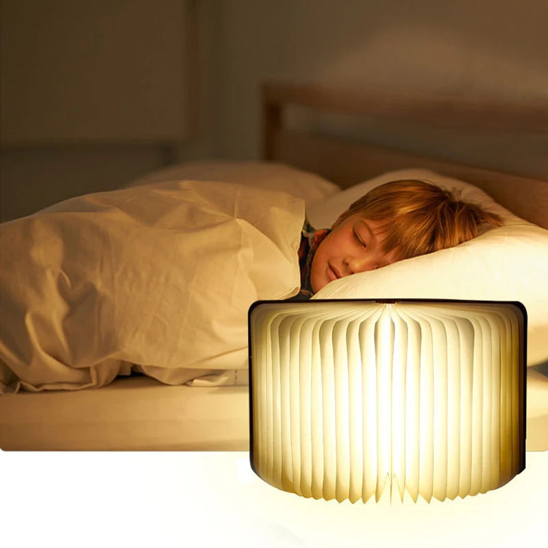 Lampe de livre pliante 3D LED