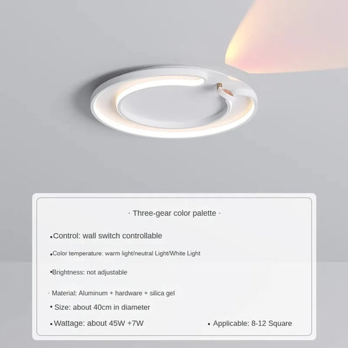 plafonnier led moderne pour une ambiance romantique et chaleureuse - vue 9 sur 8