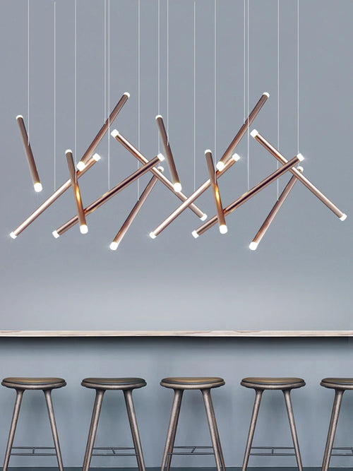 lustre led minimaliste moderne pour restaurant bar entreprise café magasin