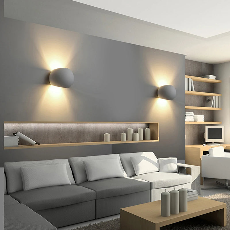 Lampe de applique murale LED moderne G9 5W applique murale en gypse appliques intérieure chevet chambre salon décor éclairage maison cuisine éclairage