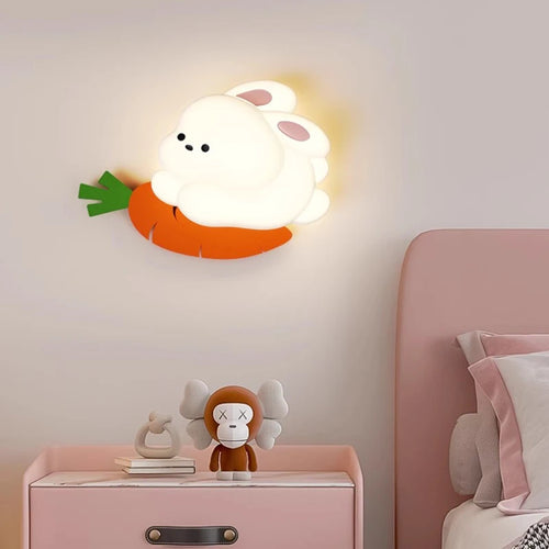 applique murale lapin mignon pour chambre enfant chaleureuse et moderne - vue 3 sur 8
