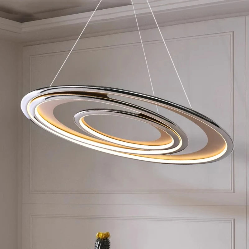 lustre rond moderne led pour intérieur style luxueux suspendu