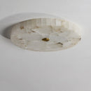 plafonnier led circulaire en marbre texture naturelle style européen