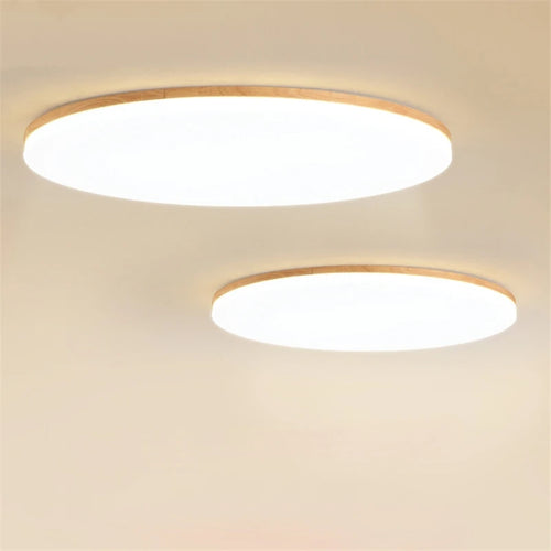 plafonnier led moderne en bois massif idéal pour décorer