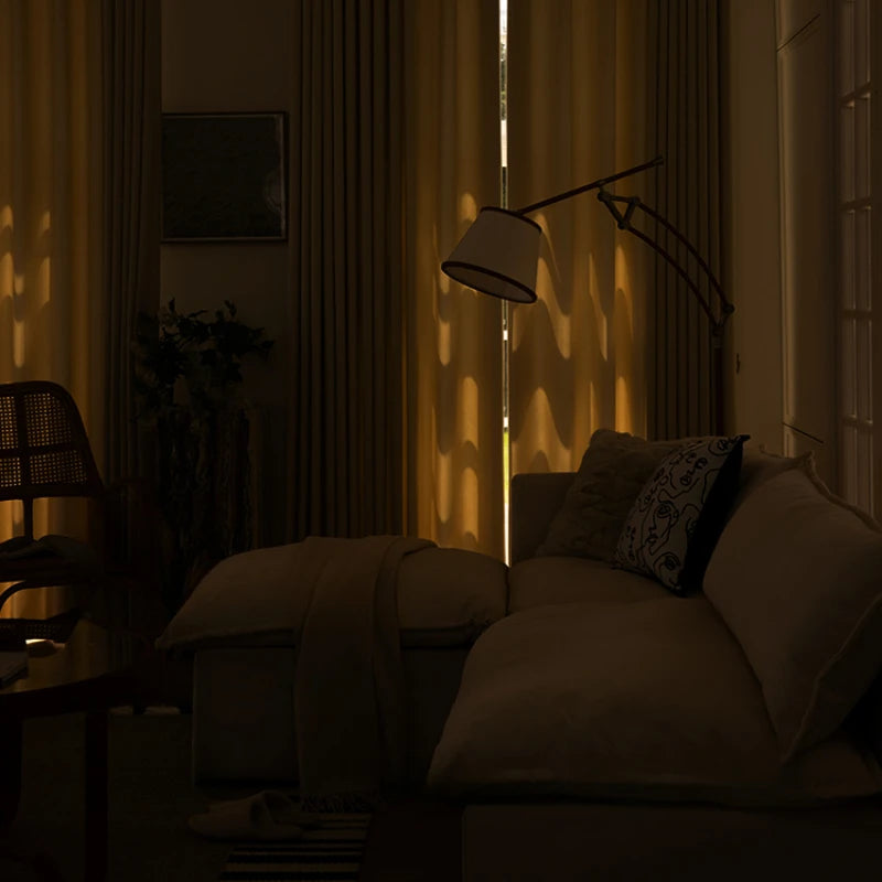 Rideau occultant moderne isolation lumière salon chambre fenêtre - vue 4 sur 12