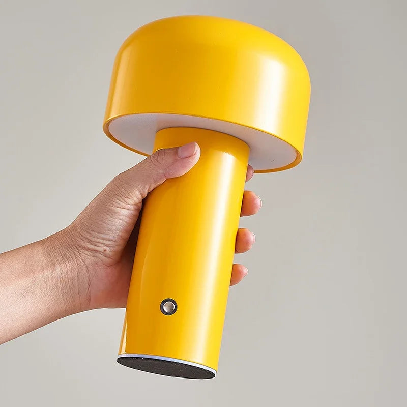 lampe de table champignon sans fil rechargeable variable type c - vue 11 sur 11