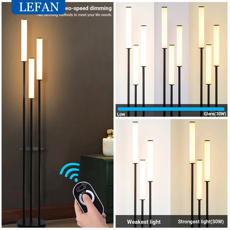 Lampadaire design led télécommandée