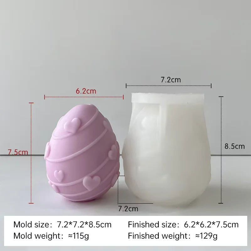 moule à bougie en silicone pour œufs de pâques à créer soi-même - vue 14 sur 21