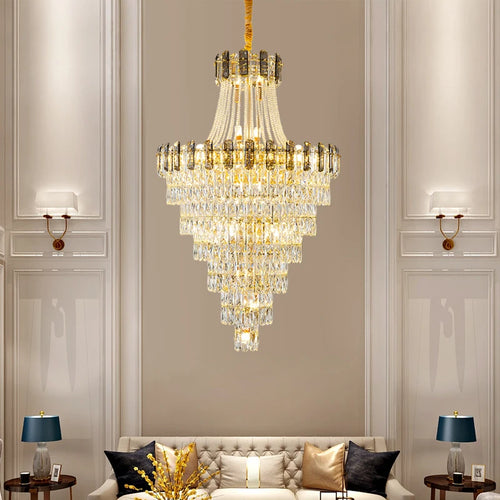 lustre en cristal design contemporain pour intérieur élégant - vue 2 sur 11