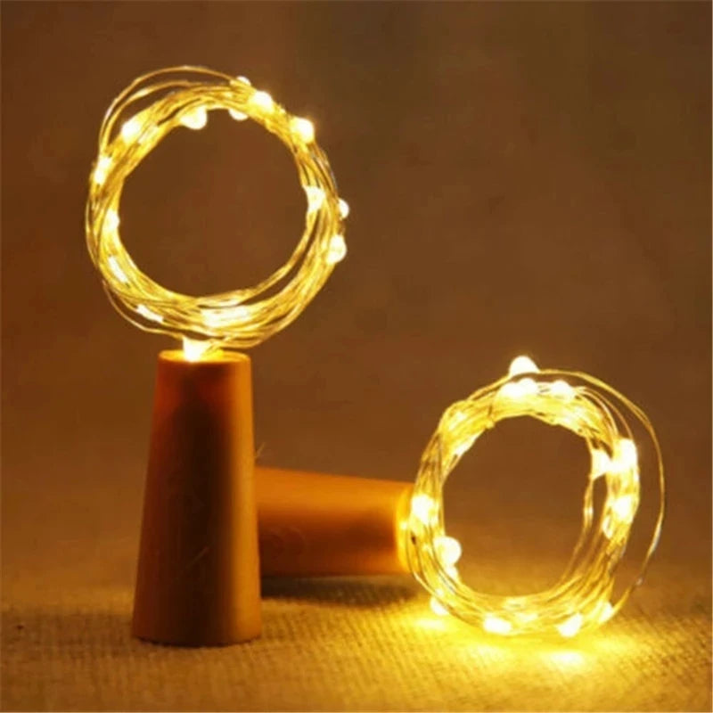 guirlande lumineuse led en fil de cuivre pour décoration festive - vue 6 sur 14