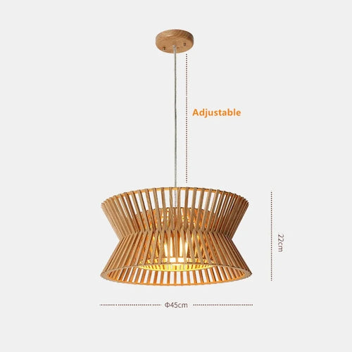 2024 New Creative Solid Wood Chandelier For Living Room Dining Room Office North European Style Indoor Lighting Decoration - vue 5 sur 8