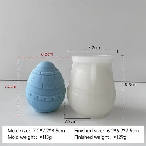 moule à bougie en silicone pour œufs de pâques à créer soi-même - vue 18 sur 21