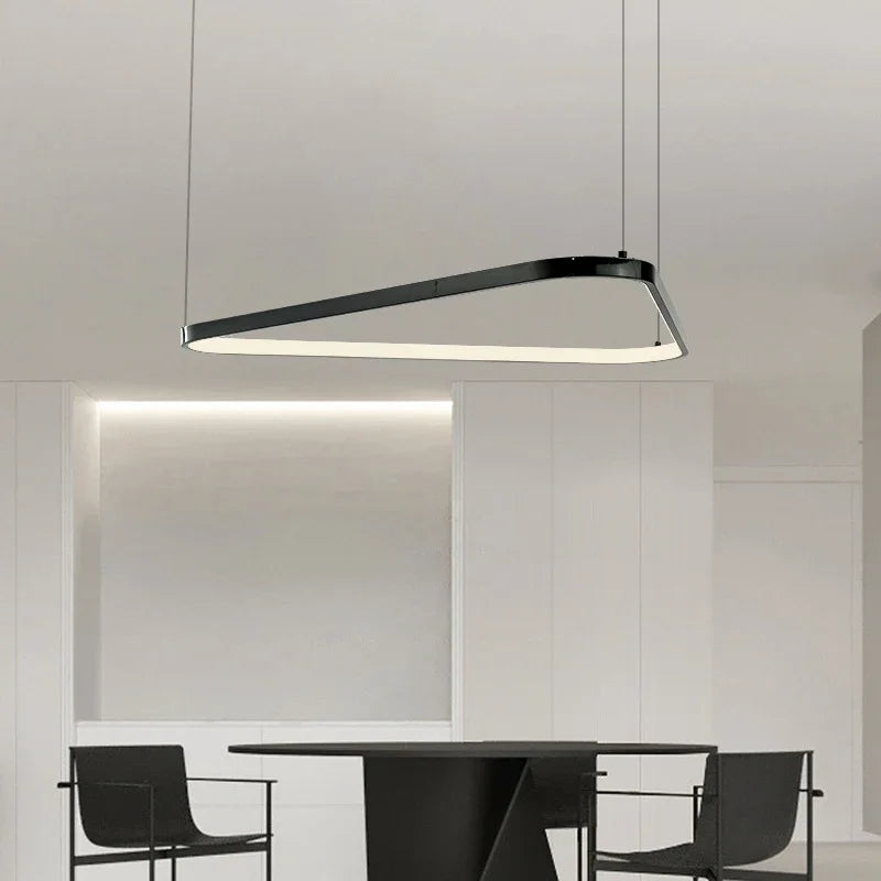lustre Moderne noir irrégulier Led éclairage salon salle à manger nordique décor à la maison chambre