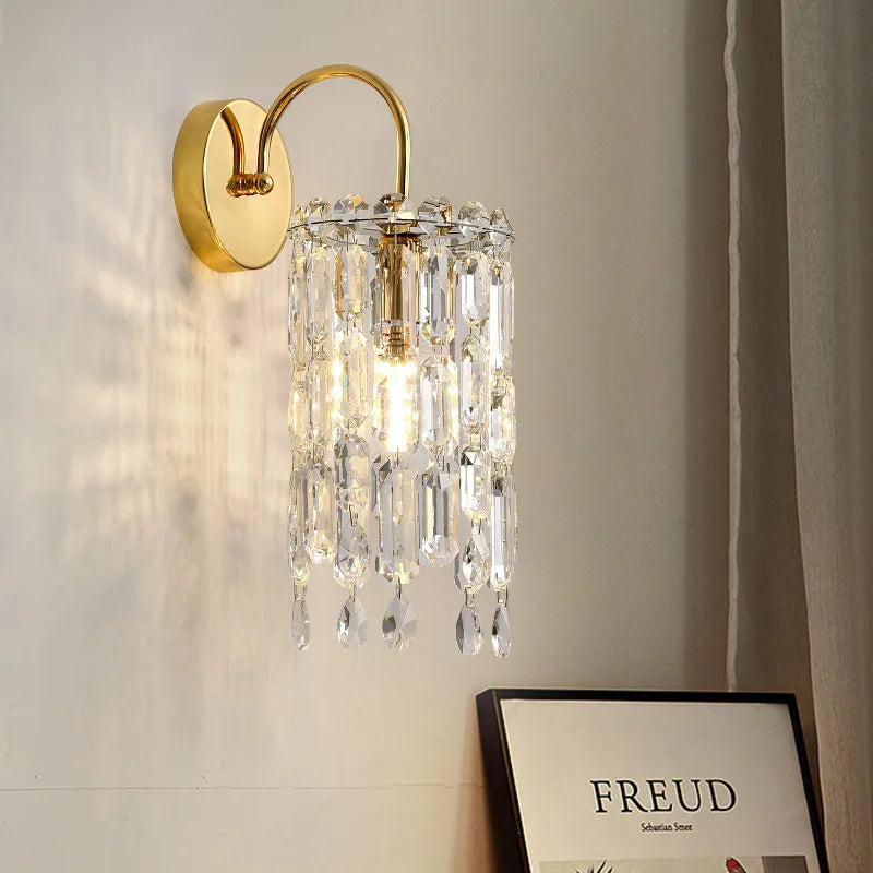 applique murale led en cristal pour intérieur élégant - vue 2 sur 7