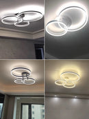 lustre led en acrylique avec lumières haut et bas