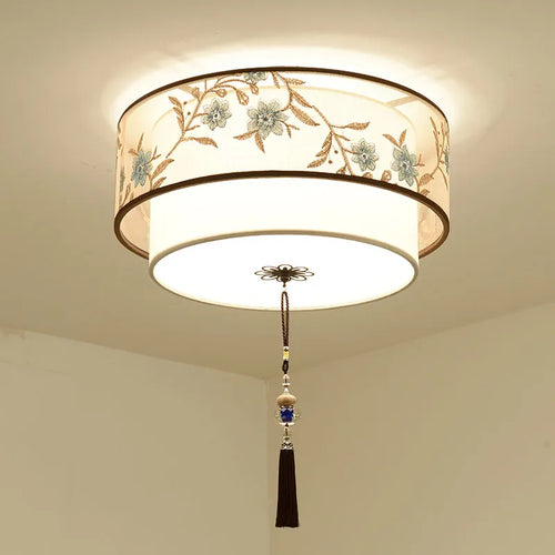 lustre chinois plafonnier chambre ronde Chinoiserie Luminaire Suspendu rétro maison salon étude Luminaire éclairage