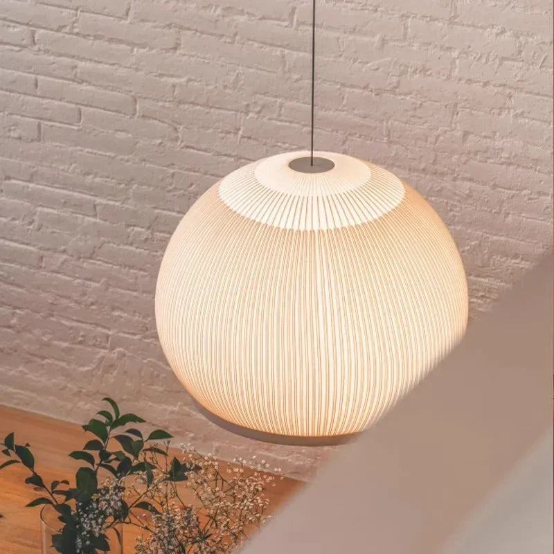 Spanish Designer Pendant Lamp Fabric Chandelier Suspension Hanging Light - vue 5 sur 9