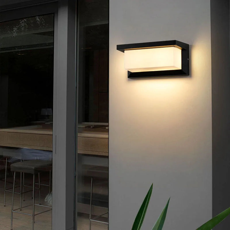 applique etanche led infrarouge aluminium murale exterieur jardin balcon